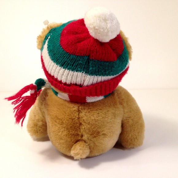 Vintage Dakin Ker-Plunk Holiday Ice Skating 9" Teddy Bear 1986 - Picture 4 of 11